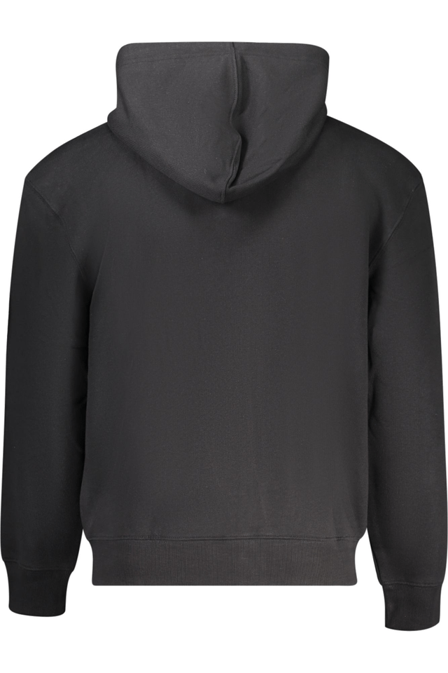 10341GUESS JEANS FELPA CON ZIP UOMO NERO