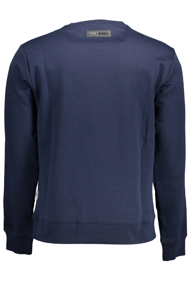 1471PLEIN SPORT FELPA SENZA ZIP UOMO BLU