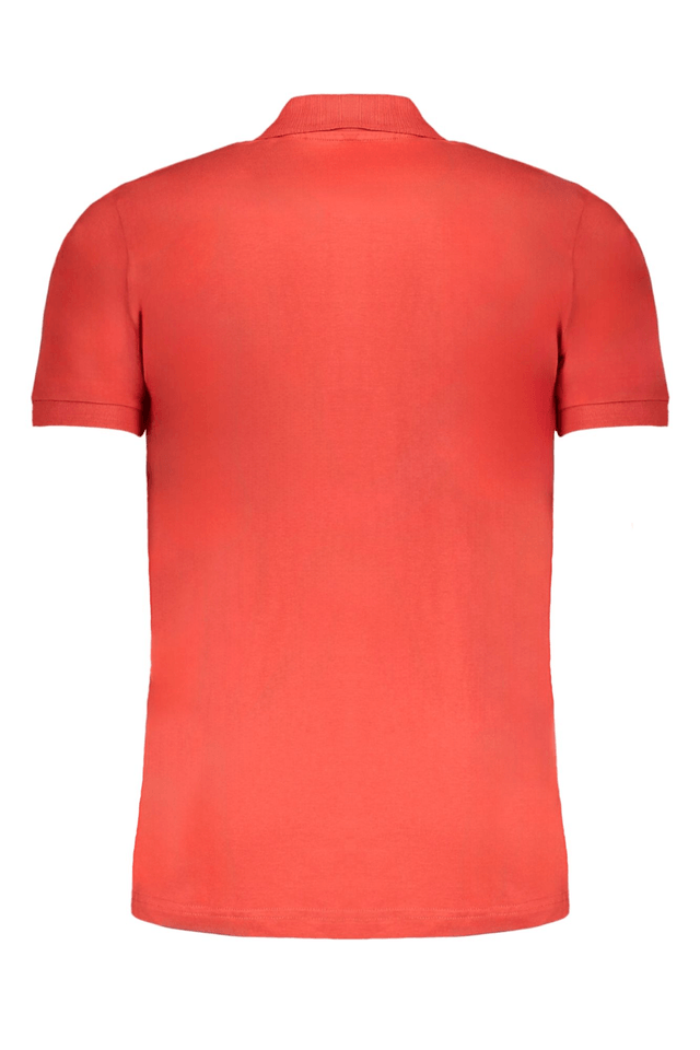 9642GIAN MARCO VENTURI POLO MANICHE CORTE UOMO ROSSO