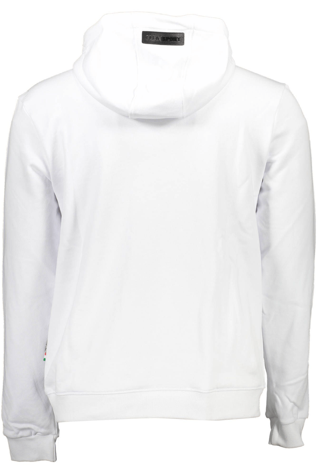 1215PLEIN SPORT FELPA SENZA ZIP UOMO BIANCO