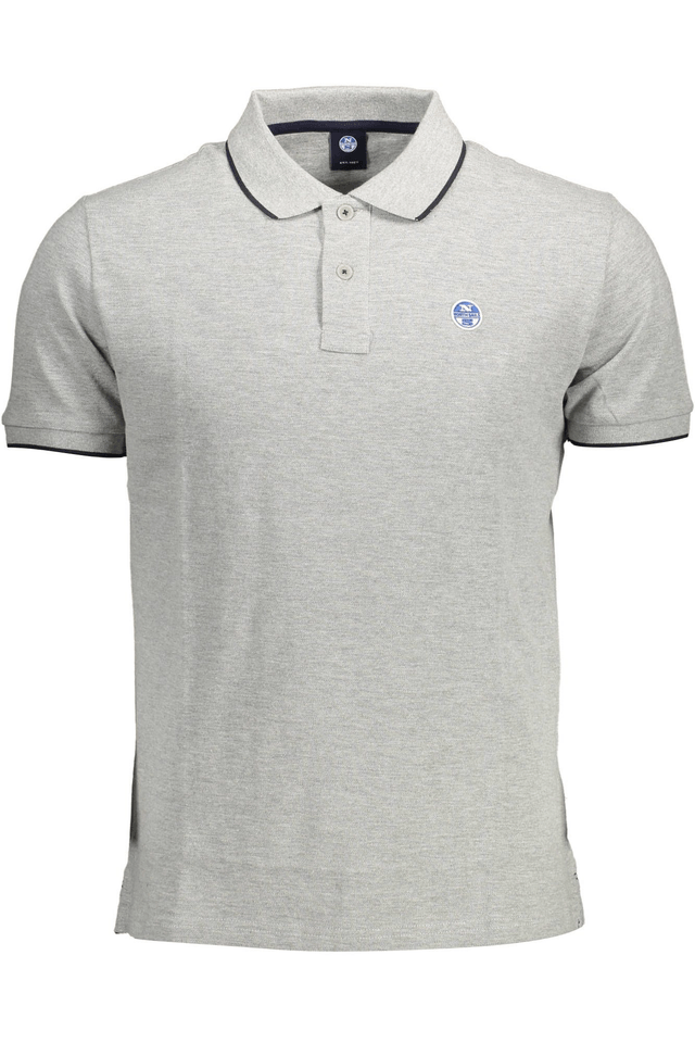 1669NORTH SAILS POLO MANICHE CORTE UOMO GRIGIO