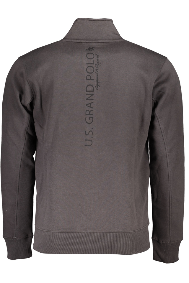 4816U.S. GRAND POLO FELPA CON ZIP UOMO GRIGIO