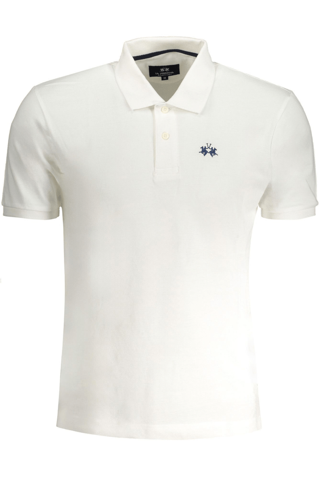 9039LA MARTINA POLO MANICHE CORTE UOMO BIANCO