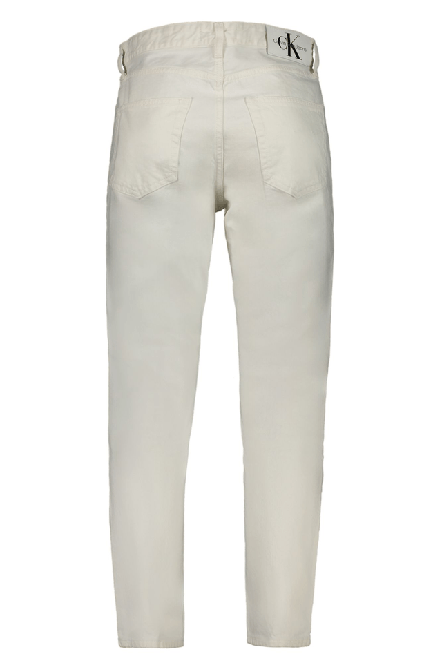 8459CALVIN KLEIN JEANS DENIM UOMO BIANCO