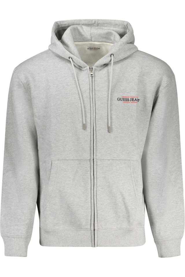 10333GUESS JEANS FELPA SENZA ZIP UOMO GRIGIO