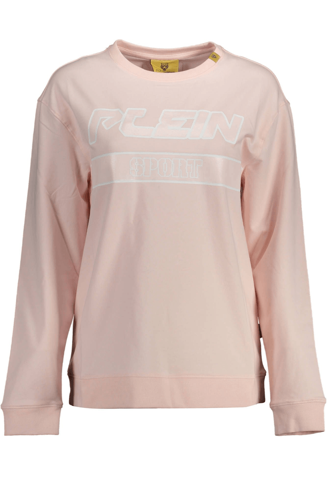 1480PLEIN SPORT FELPA SENZA ZIP DONNA ROSA