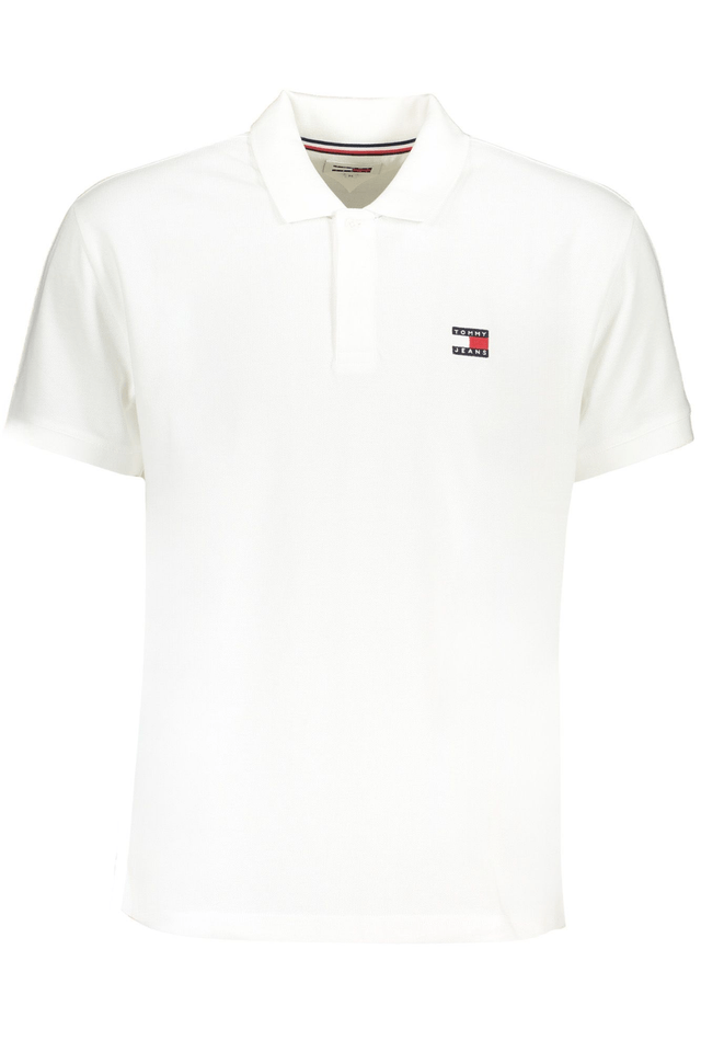 9137TOMMY HILFIGER POLO MANICHE CORTE UOMO BIANCO