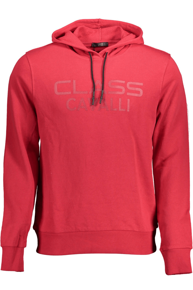 1456CAVALLI CLASS FELPA SENZA ZIP UOMO ROSSO