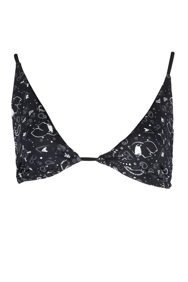 1357KARL LAGERFELD COSTUME PARTE SOPRA DONNA NERO