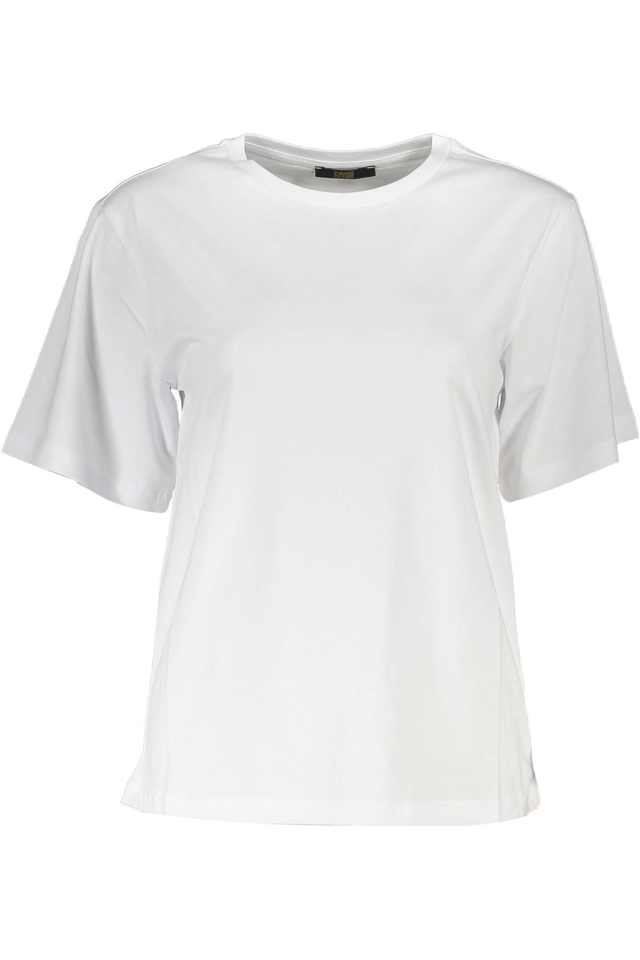 4092CAVALLI CLASS T-SHIRT MANICHE CORTE DONNA BIANCO