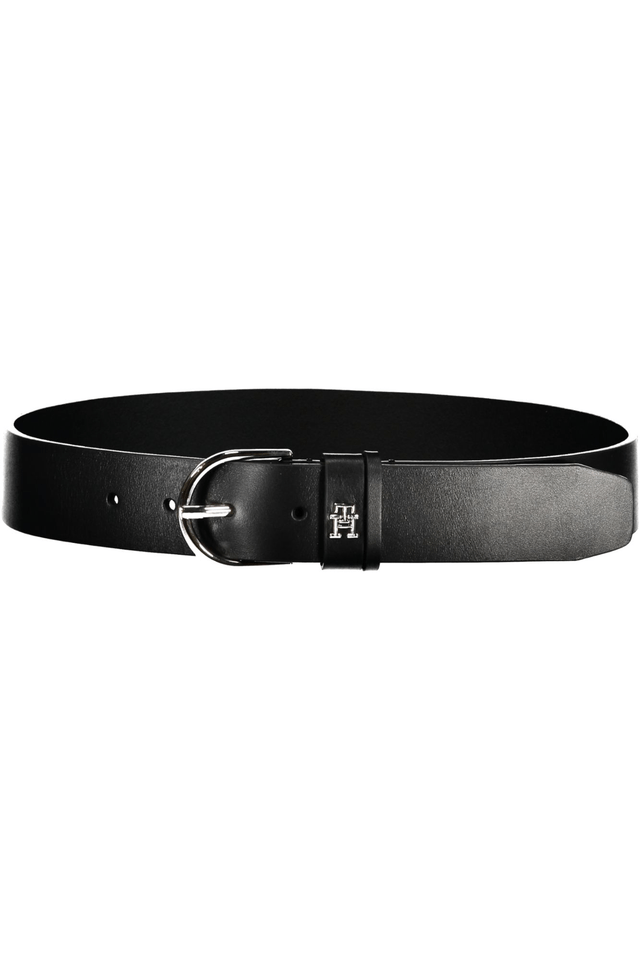 7315TOMMY HILFIGER CINTURA IN PELLE DONNA NERO