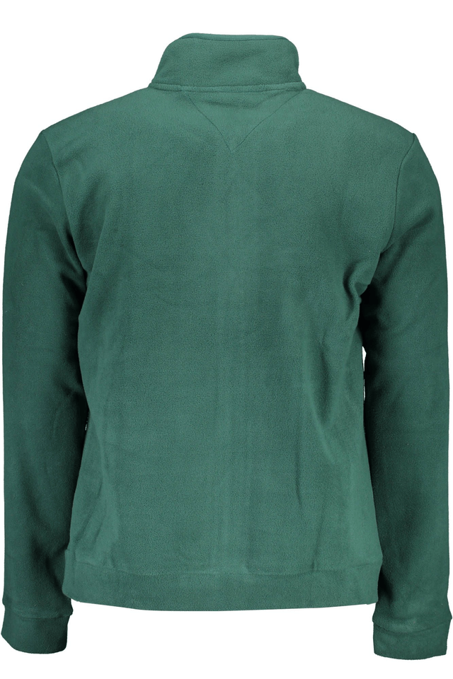 2341GIAN MARCO VENTURI FELPA CON ZIP UOMO VERDE