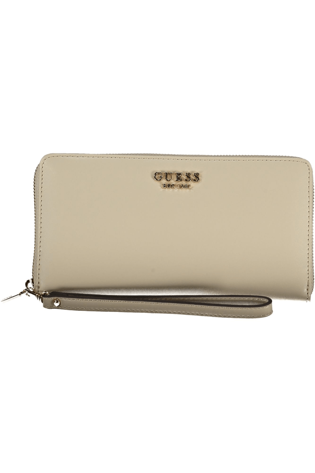 10439GUESS JEANS PORTAFOGLIO DONNA BEIGE