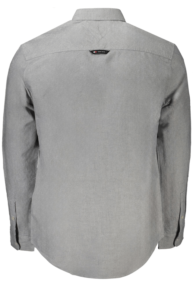 10168TOMMY HILFIGER CAMICIA MANICHE LUNGHE UOMO BLU