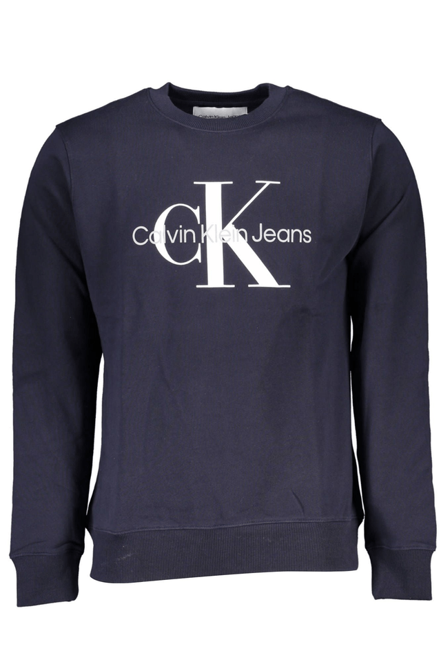 6519CALVIN KLEIN FELPA SENZA ZIP UOMO BLU