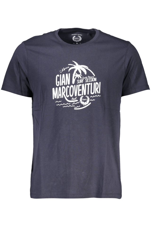 3972GIAN MARCO VENTURI T-SHIRT MANICHE CORTE UOMO BLU