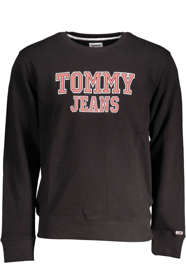 3410TOMMY HILFIGER FELPA SENZA ZIP UOMO NERO
