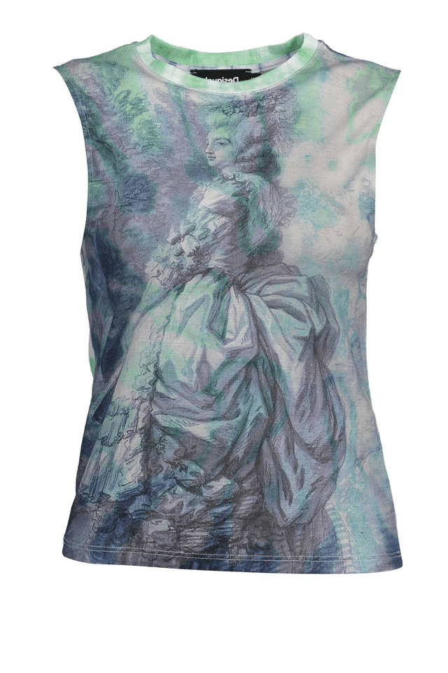 1527DESIGUAL CANOTTA DONNA AZZURRO