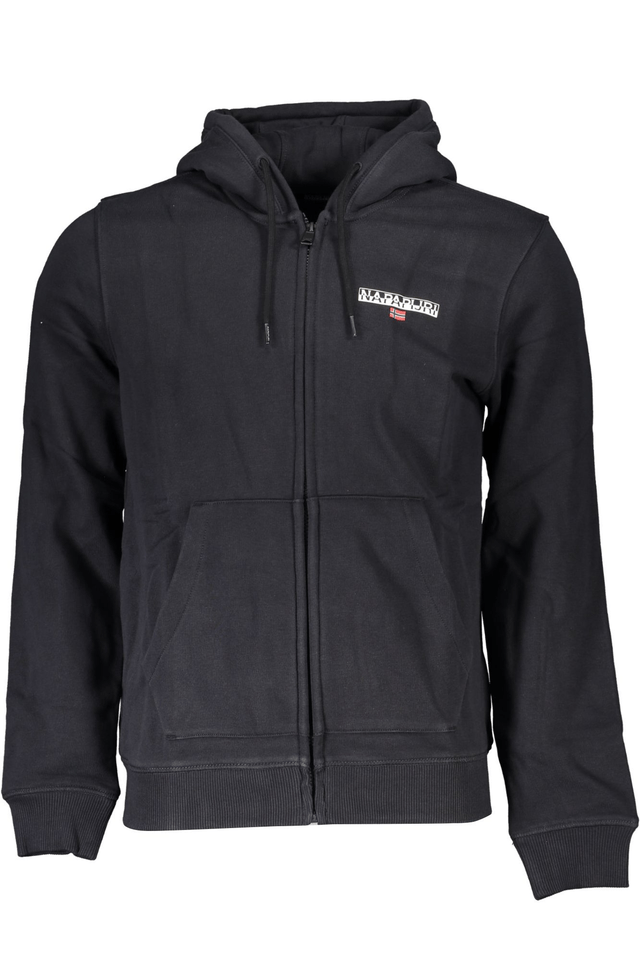 5720NAPAPIJRI FELPA CON ZIP UOMO NERO