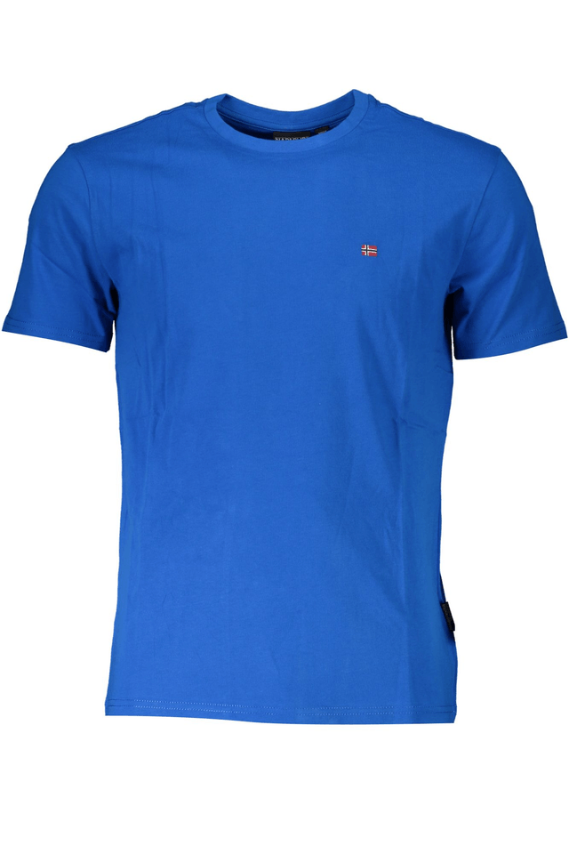 7605NAPAPIJRI T-SHIRT MANICHE CORTE UOMO BLU