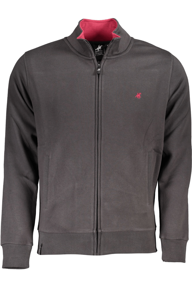 4829U.S. GRAND POLO FELPA CON ZIP UOMO GRIGIO