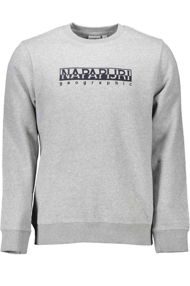 1067NAPAPIJRI FELPA SENZA ZIP UOMO GRIGIO