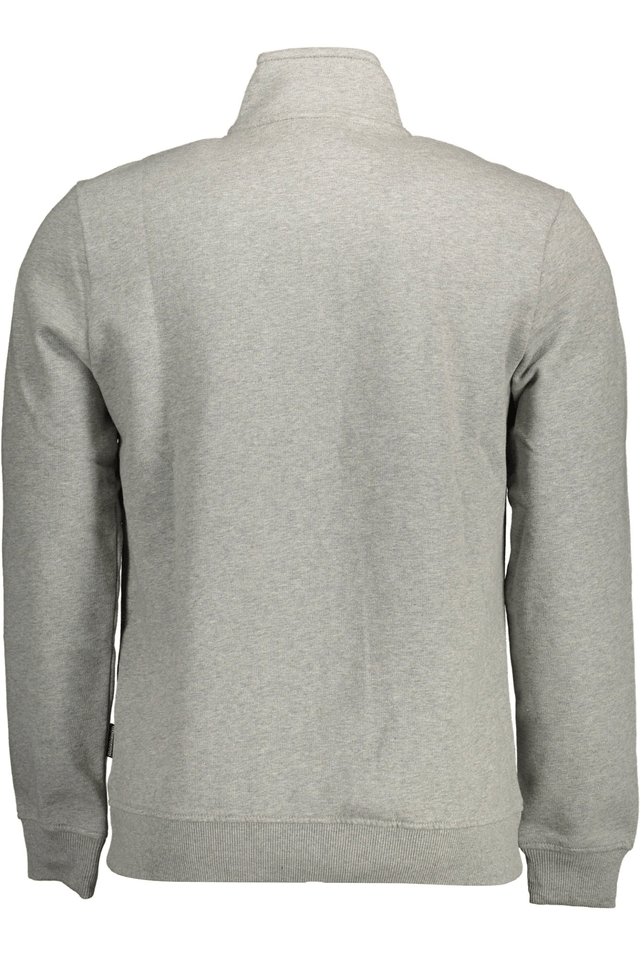 2109NAPAPIJRI FELPA CON ZIP UOMO GRIGIO