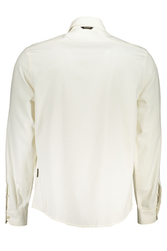 5620NAPAPIJRI CAMICIA MANICHE LUNGHE UOMO BIANCO