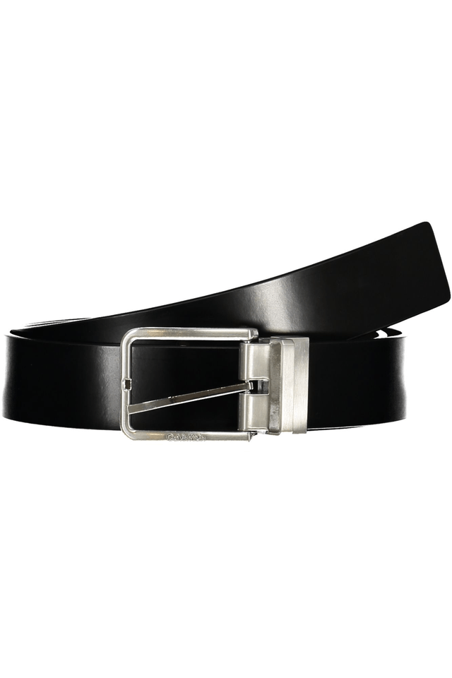 6231CALVIN KLEIN CINTURA IN PELLE UOMO NERO
