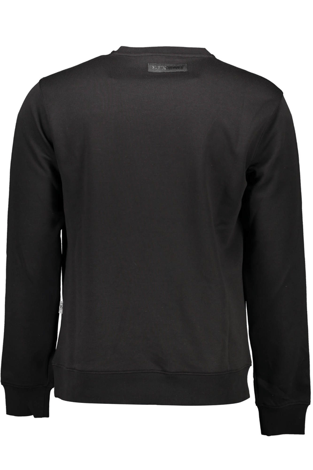 1232PLEIN SPORT FELPA SENZA ZIP UOMO NERO