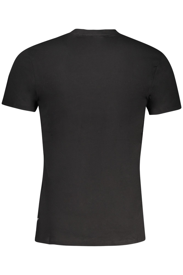 10580GUESS JEANS T-SHIRT MANICHE CORTE UOMO NERO