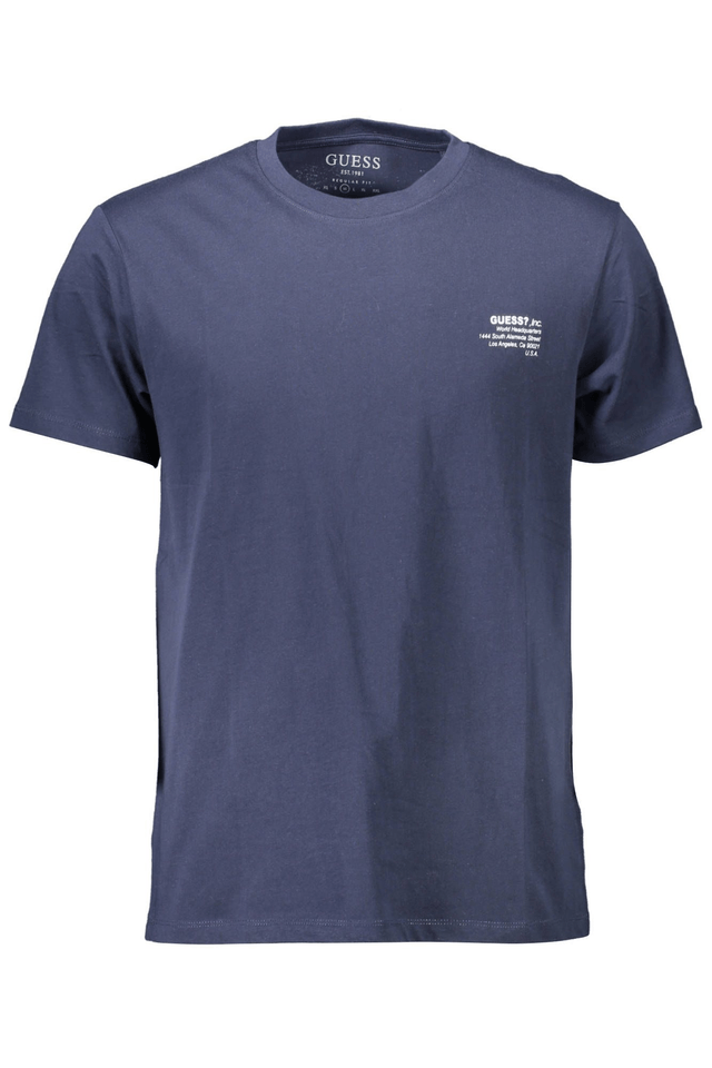 631GUESS JEANS T-SHIRT MANICHE CORTE UOMO BLU