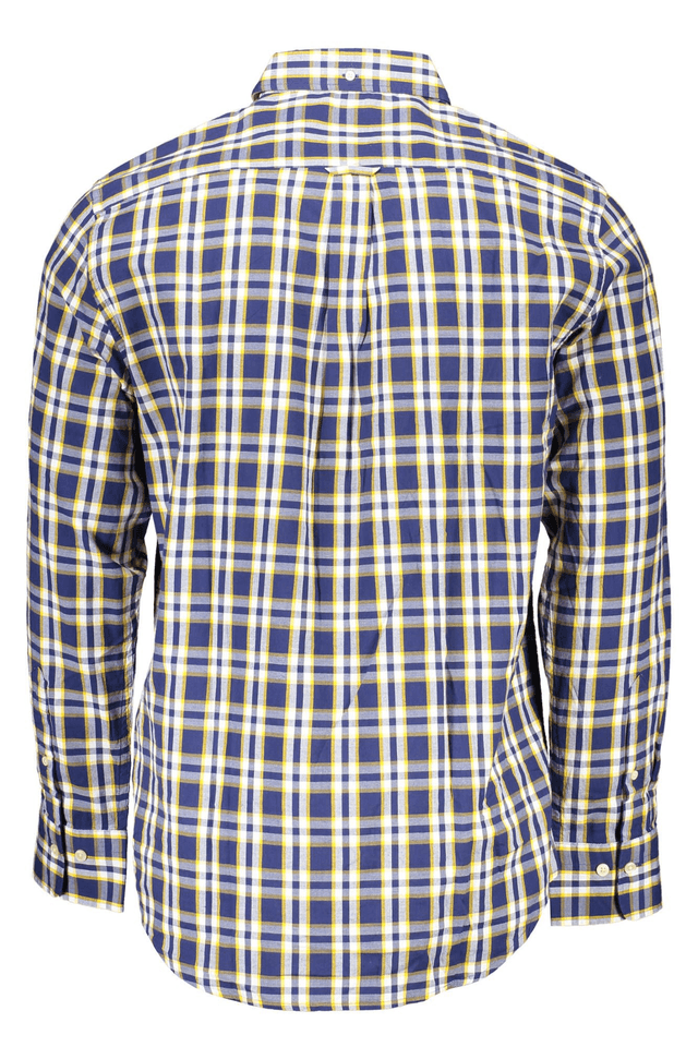 63GANT CAMICIA MANICHE LUNGHE UOMO BLU