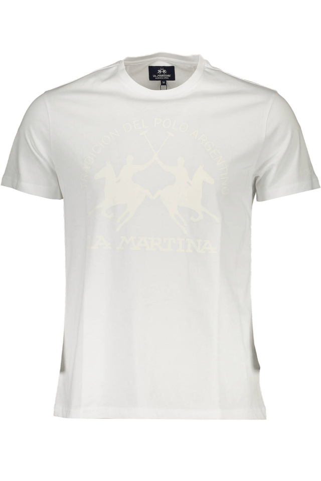 1808LA MARTINA T-SHIRT MANICHE CORTE UOMO BIANCO