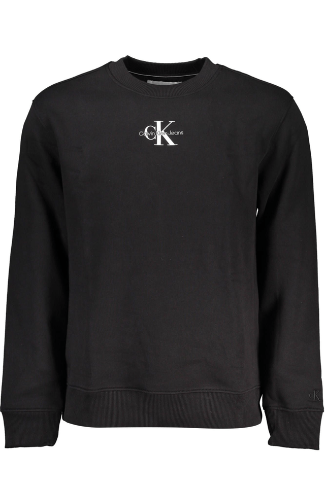 4641CALVIN KLEIN FELPA SENZA ZIP UOMO NERO