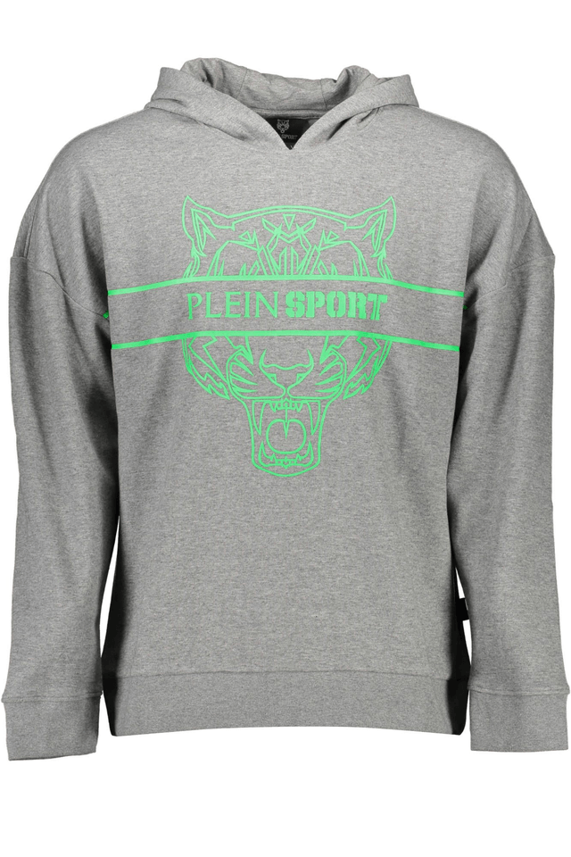 1225PLEIN SPORT FELPA SENZA ZIP UOMO GRIGIO