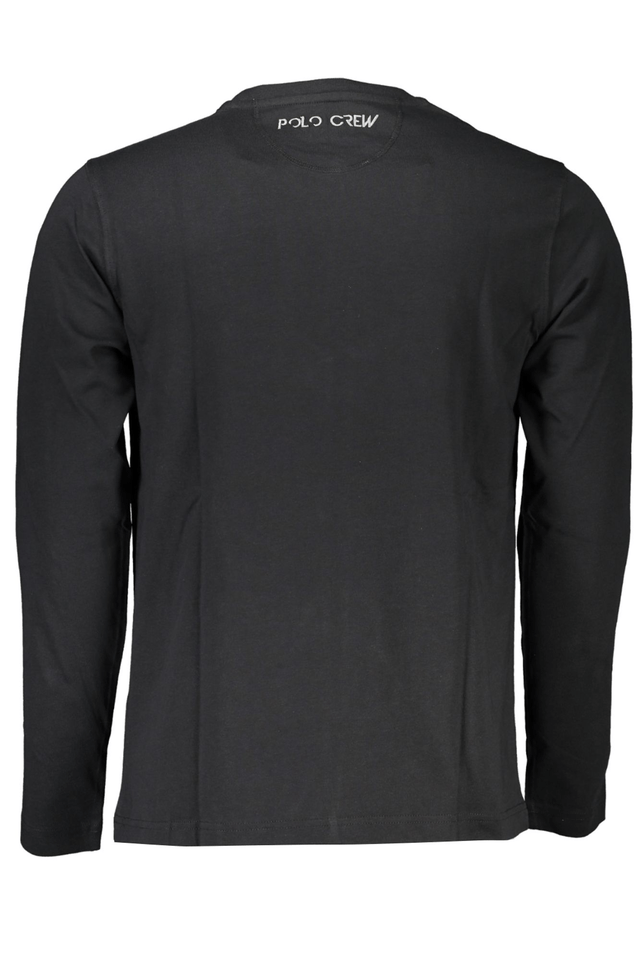 6935LA MARTINA T-SHIRT MANICHE LUNGHE UOMO NERO