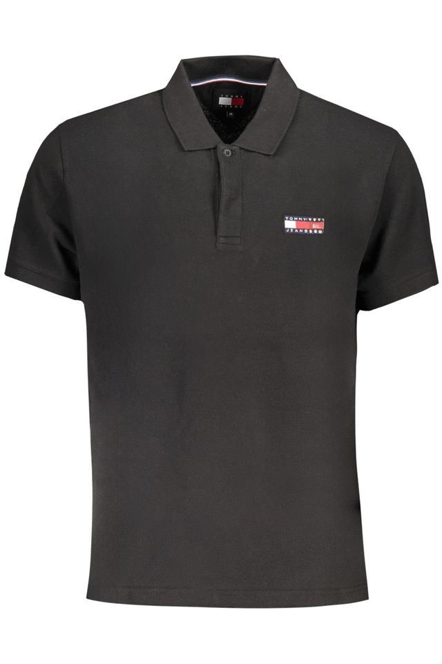 9136TOMMY HILFIGER POLO MANICHE CORTE UOMO NERO