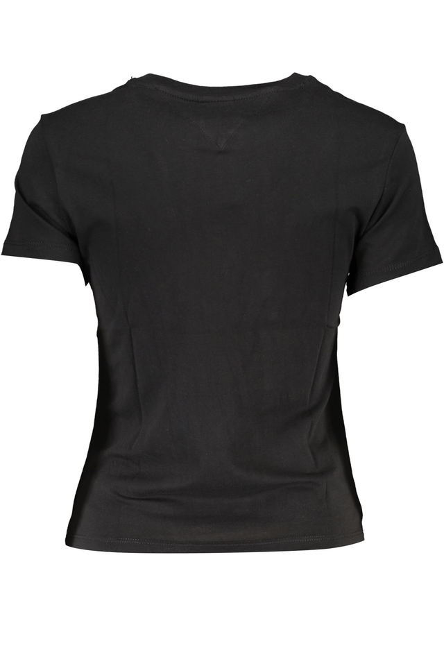 TOMMY HILFIGER T-SHIRT MANICHE CORTE DONNA NERO