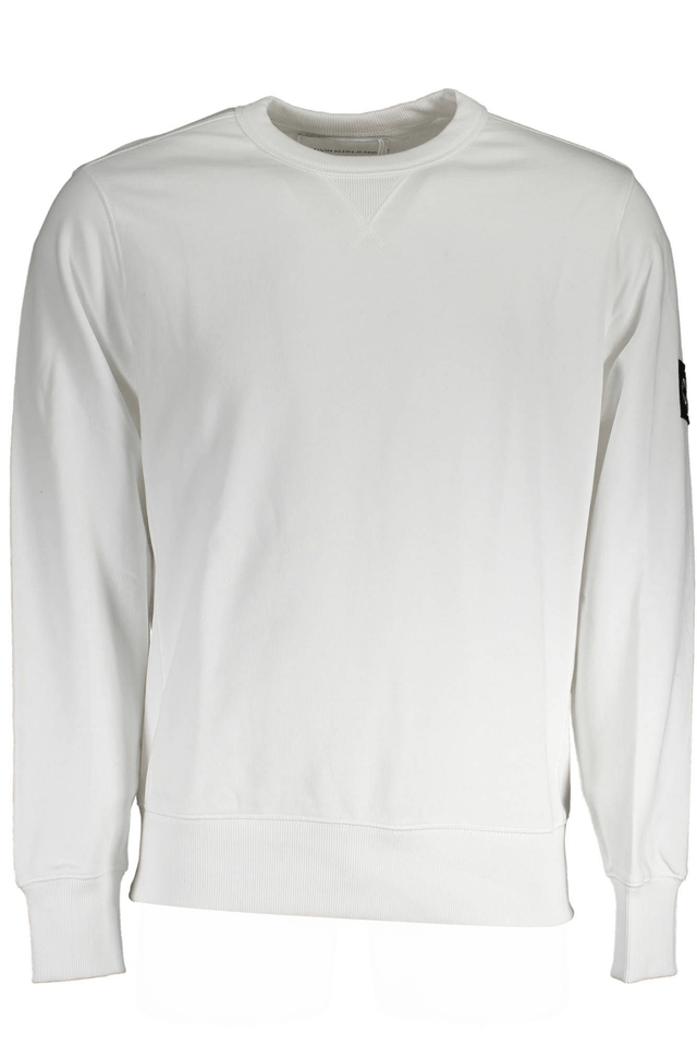 1032CALVIN KLEIN FELPA SENZA ZIP UOMO BIANCO