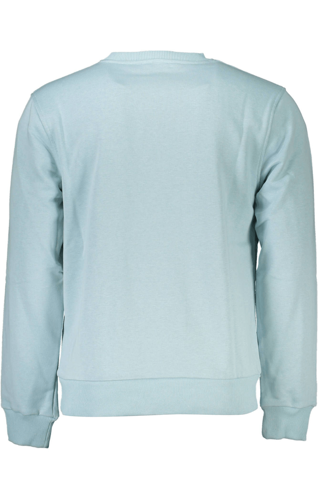 4142CAVALLI CLASS FELPA SENZA ZIP UOMO AZZURRO