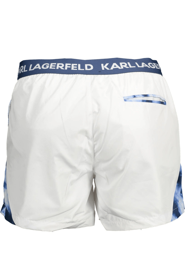 1902KARL LAGERFELD BEACHWEAR COSTUME PARTE SOTTO UOMO BIANCO