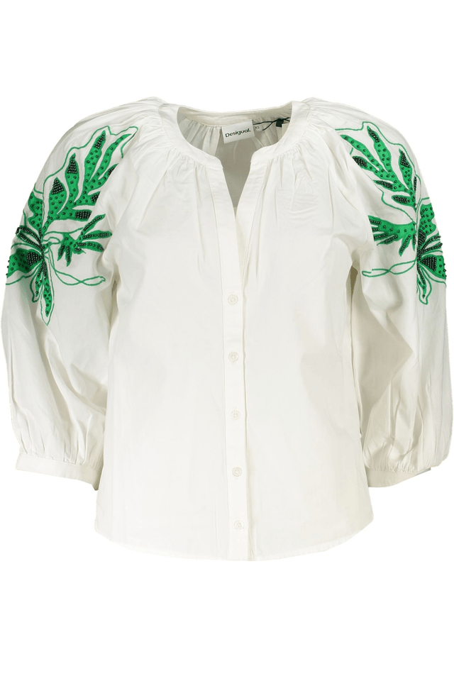 7552DESIGUAL CAMICIA MANICHE LUNGHE DONNA BIANCO