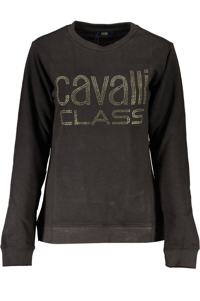 6748CAVALLI CLASS FELPA SENZA ZIP DONNA NERO