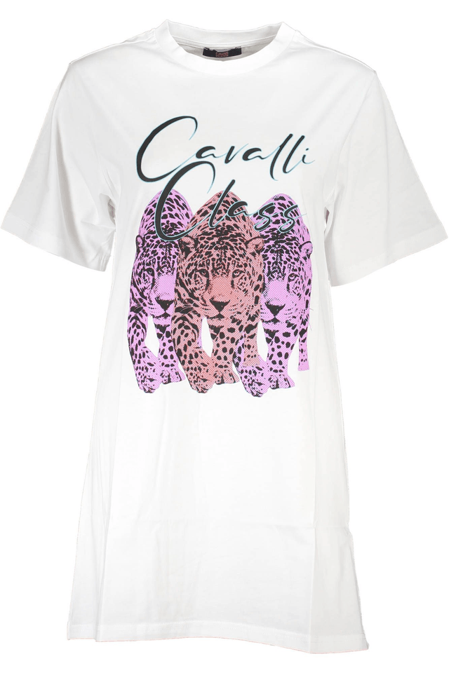4082CAVALLI CLASS ABITO CORTO DONNA BIANCO