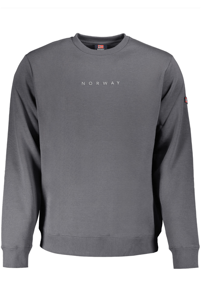 10113NORWAY 1963 FELPA SENZA ZIP UOMO GRIGIO