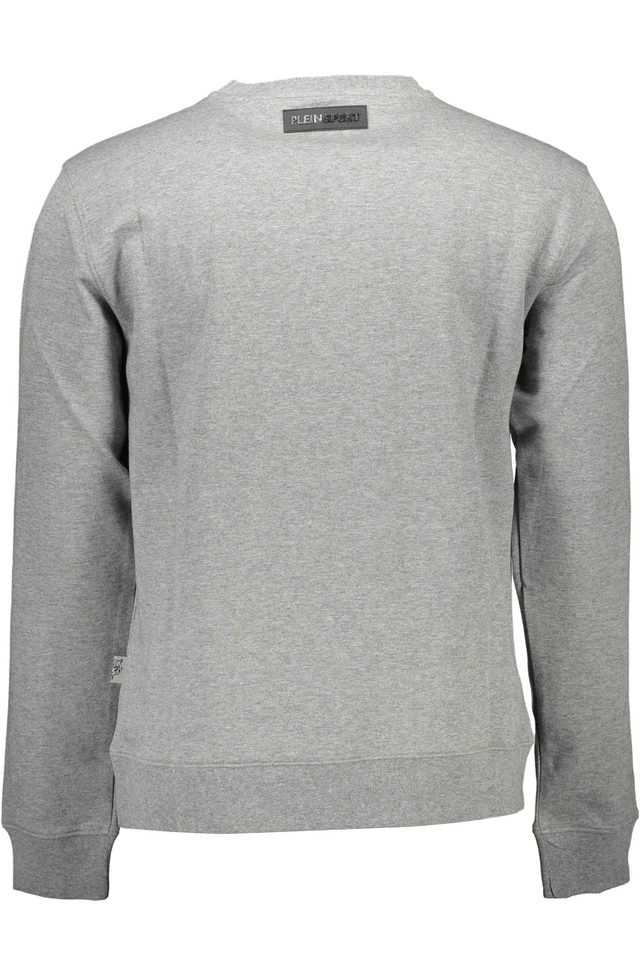1219PLEIN SPORT FELPA SENZA ZIP UOMO GRIGIO