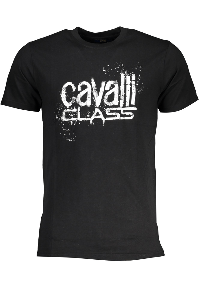 7840CAVALLI CLASS T-SHIRT MANICHE CORTE UOMO NERO