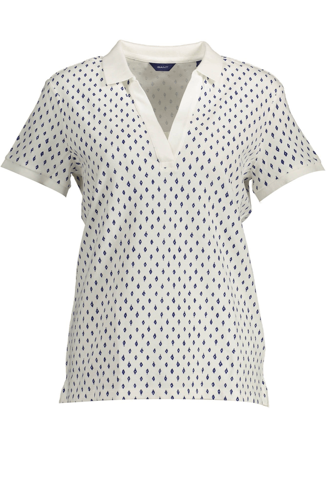 2162GANT POLO MANICHE CORTE DONNA BIANCO