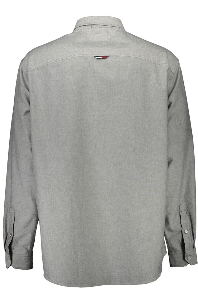 2777TOMMY HILFIGER CAMICIA MANICHE LUNGHE UOMO GRIGIO